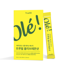 트루필 유기농 100% 올레샷 황금비율 올리브레몬샷 엑스트라 버진 올리브오일 리얼 스틱, 14개, 20ml