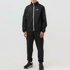 NIKE 男子俱樂部運動服梭織訓練套裝上下套裝風衣慢跑褲套裝+贈品（時尚面具）