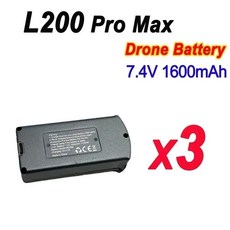 LYZRC L200 Pro/L200 Pro 드론 배터리 Pr Max Bateria 용 7.4V 1600mAh 도매