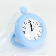 베스트데코 줄 방수 시계 욕실시계 주방시계 방수시계 미니시계 화장실시계 부엌시계, 줄방수시계_블루