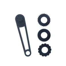 3-in-1 수동 판지 펀치 도구 - DIY 공예 및 상자 수정을 위한 조정 가능한 회색 | 휴대용, 08 D Style Black