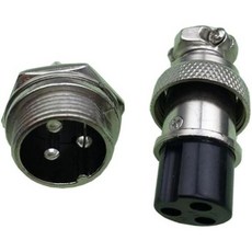 1 세트 20mm GX202345678핀 스크류 항공 커넥터 plUG 케이블 레귤러 및 소켓GX208핀, Gx20-3 Pin