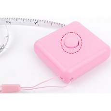 의류 치수 측정 휴대용 컬러 미니 줄자도구 2M, 블루