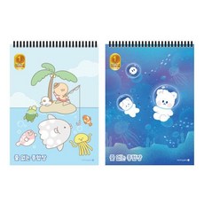 문구할인 모닝글로리 1500 줄없는종합장 a 향균, 랜덤배송