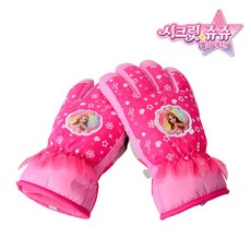 서울트레이딩 쥬쥬 프릴 방한 오지 장갑 M 6 8세용