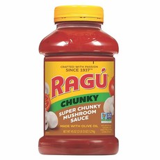 Ragu 파스타 소스 슈퍼 청키 버섯 1.27 g, Ragu 파스타 소스 슈퍼 청키 버섯, 1.27 g