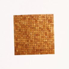 대나무쿠션 여름 쿨방석 사무실 의자 미끄럼방지 방석, 1개