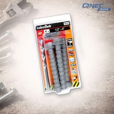 큐넥 982R(1/2*4인치) 코브라토크 콘크리트 스크류앙카 4개입 기초용 와셔
