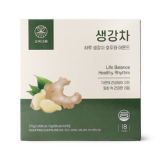 오색다원 하루생강차 호두와아몬드, 15g, 18개입, 9개