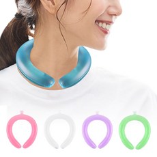 夢巴黎 冰涼頸圈 涼感降溫神器 冰涼項圈 冰涼脖頸圈, 降溫神器, 白色, 3個