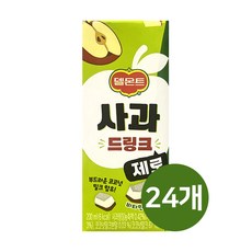 롯데칠성 델몬트 제로 사과, 24개, 200ml