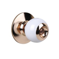 (락이록이) 8300G 원통형 방문 욕실문 사무실 손잡이 동전형 (무키), 화이트, 1개