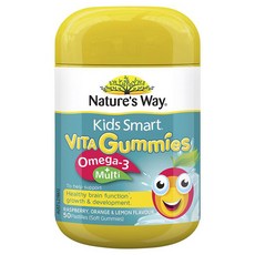 Nature's Way Kids Smart Vita Gummies Multi + Omega 50 Pastilles, 50정, 1개