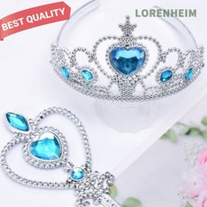 로렌하임 골드라인 공주 왕관 5종 블루 코스튬 파티용 1개입 골드라인왕관