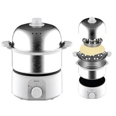 루베크2505 다용도 2단 스텐 멀티찜기 스티머 계란찜기 찜통기 만두 달걀 chl0979KR, 상세페이지 참조