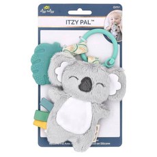 美國Itzy Ritzy BSMI玩具商檢通過 ITZY PAL PLUSH TEETHER 寶寶安撫玩偶 固齒器, 1個, 毛毛無尾熊小夥伴