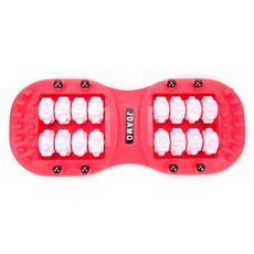 JDAMQ 穴位磁石足底滾輪按摩器 舒緩足底筋膜 促進血液循環 輕巧便攜, 紅色, 1個