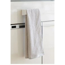 Takara standard 磁吸式平台架六連勾鍋蓋架調味料盤 日本磁吸小物 廚房收納好幫手, 1個, 毛磁吸巾架L(白)