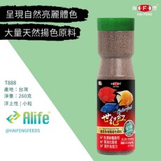 HAI FENG 海豐 世紀紅觀賞魚增豔揚色飼料, 1個, 260克