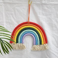 헝겊 무지개 감성 벽걸이 수면모빌 대형, 본상품