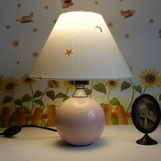 보성조명 국내생산 아우라 공 스탠드 온오프 스위치 LED 스탠드 조명 (전구포함), 핑크