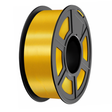 실크 PLA 3D 프린터 필라멘트 1.75mm 듀얼컬러 1KG (광택) 다색 변환 3D 프린터 필라멘트 고정밀도 대부분 FDM 3D프린터 호환, 밝은 골드색