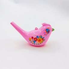 兒童塑料小鳥口哨, 1個, 粉色