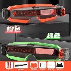 趣味對戰聲光眼罩 模擬射擊眼罩 親子互動益智遊戲, 1個, 【cs對戰眼罩】2副裝-送電池