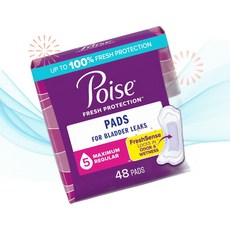 Poise 포이즈 산모 패드 5단계 레귤러 요실금패드 48개입 산후패드 겸용 VA