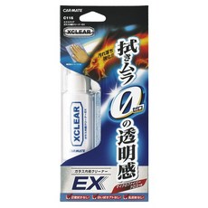 日本CARMATE 汽車玻璃內側專用強力清潔劑EX 附專用擦拭布 C116, 1個