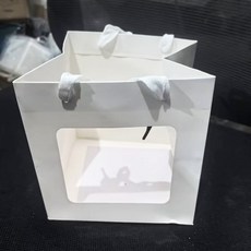 創意DIY鬱金香花海小夜燈立體魔方女朋友禮物手工情人節生日禮物, 1個, 開窗禮品袋【1個】