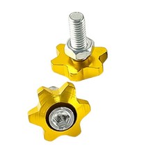 100PCS 자동차 번호판 볼트 나사 오토바이 모양 프레임, gold