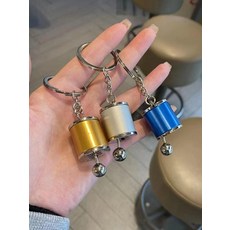 자동차 키링 기어봉 수동 6단 변속기 키홀더 열쇠고리, 3. 골드