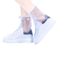 Lehood 방수 신발 커버 스노우 레인 부츠 신발 커버 재사용 가능한 여성 남성 PVC 고무 밑창 오버슈즈 Galoshes 프로텍터 사이클링 캠핑 여행용 L, X-Large