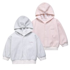 그린베베 국내생산 영유아 봄가을용 베베 마랑 후드점퍼