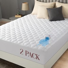 Utopia Bedding 방수 매트리스 프로텍터 트윈 매트리스 패드, 화이트