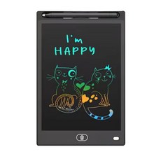 8.5인치 12인치 LCD 메모패드 전자칠판 전자노트 그림 전자 메모장 컬러보드 그림판 2개, 12인치lcd컬러보드2개