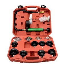 냉각수 주입기 부동액 압력계 누수감지 교환기 게이지, 부동액 주입기 28피스 세트, 1개