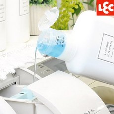 엘이씨 원터치 계량캡 세탁세제통 1000ml, 1개