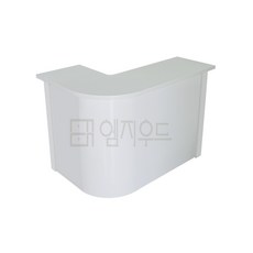 올 라운드 몰딩 1200 1단 카운터 매장 식당 템바보드 미용실 카페 테이블 계산대 업소용, 블랙 (펫트 무광) 오염방지코팅, 우코너