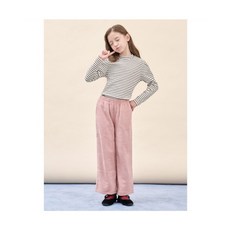 브랜드 빈폴키즈 BEANPOLE KIDS 여아 소프트 골지 세미와이드 팬츠 라이트 핑크 BI5921G01Y 694714