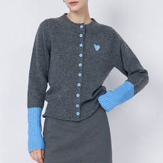 몽벨리즈 블루하트니트가디건 mde2302644