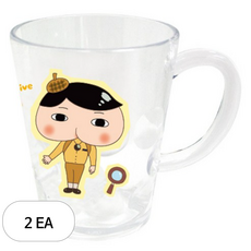 르번 엉덩이탐정 물방울컵, 혼합색상, 2개, 200ml