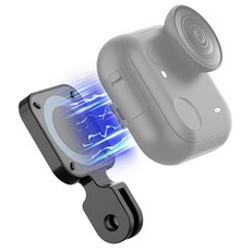 AMAZEAR 이어 Insta360 GO 울트라 액세서리용 퀵 마운팅 마그네틱 베이스 메탈 Insta 360 어댑터 홀더 4개의 초강력 자석 심리스 컴팩트 경량 초박, AMAZEAR 이어 Insta360 GO 울트라 액세서