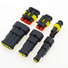 하네스 방수 커넥터 케이블 조립식 잭소켓 1p 2p 3p, 방수커넥터 2핀, 10개