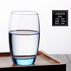 玻璃漱口杯 酒店洗漱杯 創意水杯 320ml, 1個, 1140的350ML冰藍 6個裝,301400毫升, 冰藍, 350ML