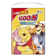 쭉쭉 흡수 9-14kg L 사이즈 팬티형 56매입, 대형(L)