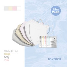 NSPICK 인스픽 비말차단 -3도 쿨마스크 KF-AD 츄마스크 50매입, 01.대형