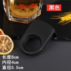 廢物專賣店 啤酒卡扣 雞尾酒卡扣 酒杯扣 - 適用於啤酒杯 雞尾酒杯 調酒杯, 黑色, 1個