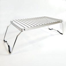 오덕스탠드 접이식 화로대 하부코팅 스마트 버너 거치대 하우잰드, 1개, 실버일자대형